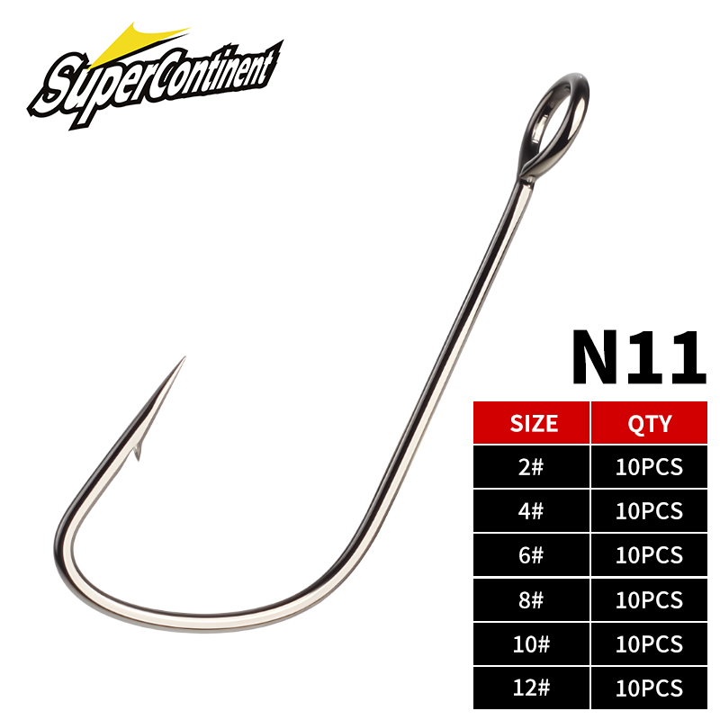 Supercontinent 2#-12# 10pcs Ba - Fishing Hook Offset ulasan dan harga